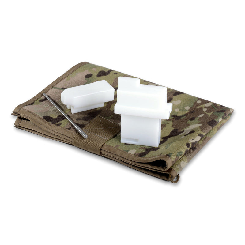 Double-sided AR-15 Maintenance Block, full kit, with hammer block and roll pin punch