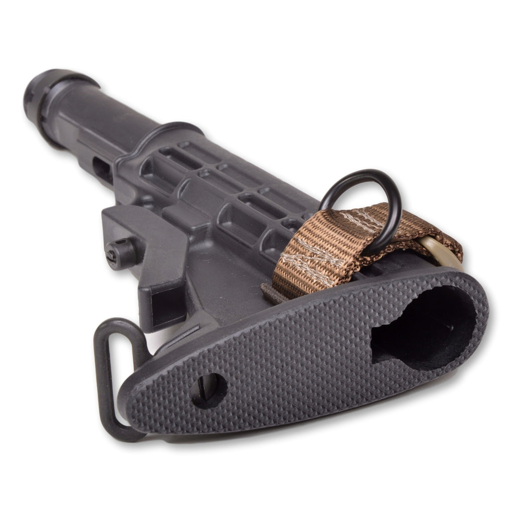 Buttstock sling adapter installed