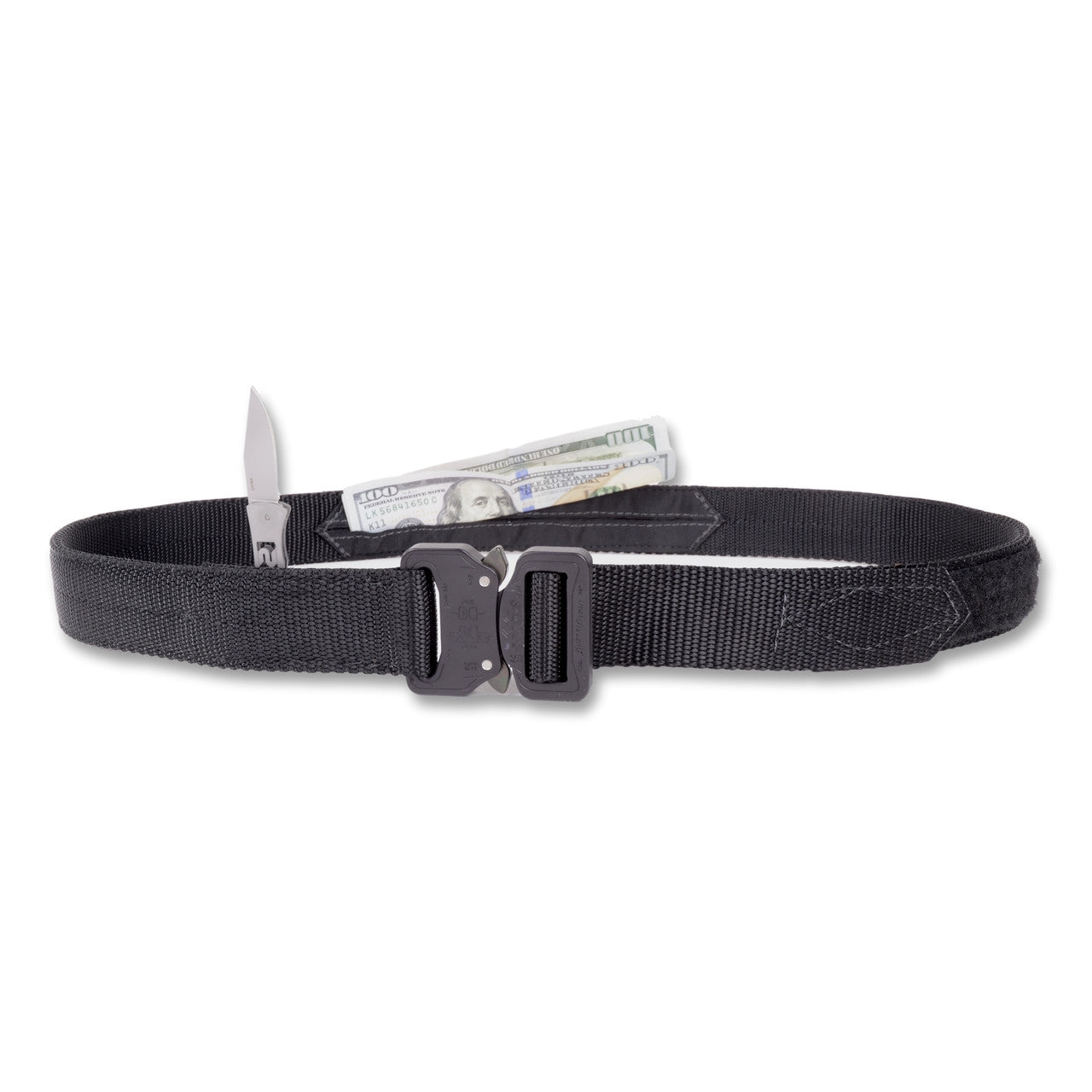 D-Belt Tactical Belt 1.25 Inch and has the capability of a hidden knife and money slot